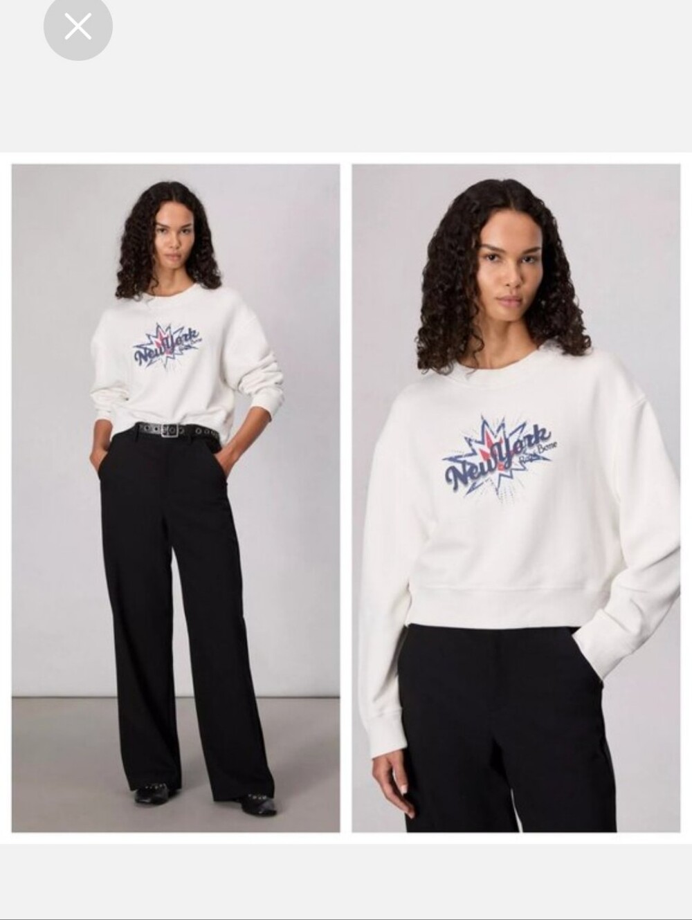 Rag &bone  Graphic 'New York' Oversized Sweatshirt